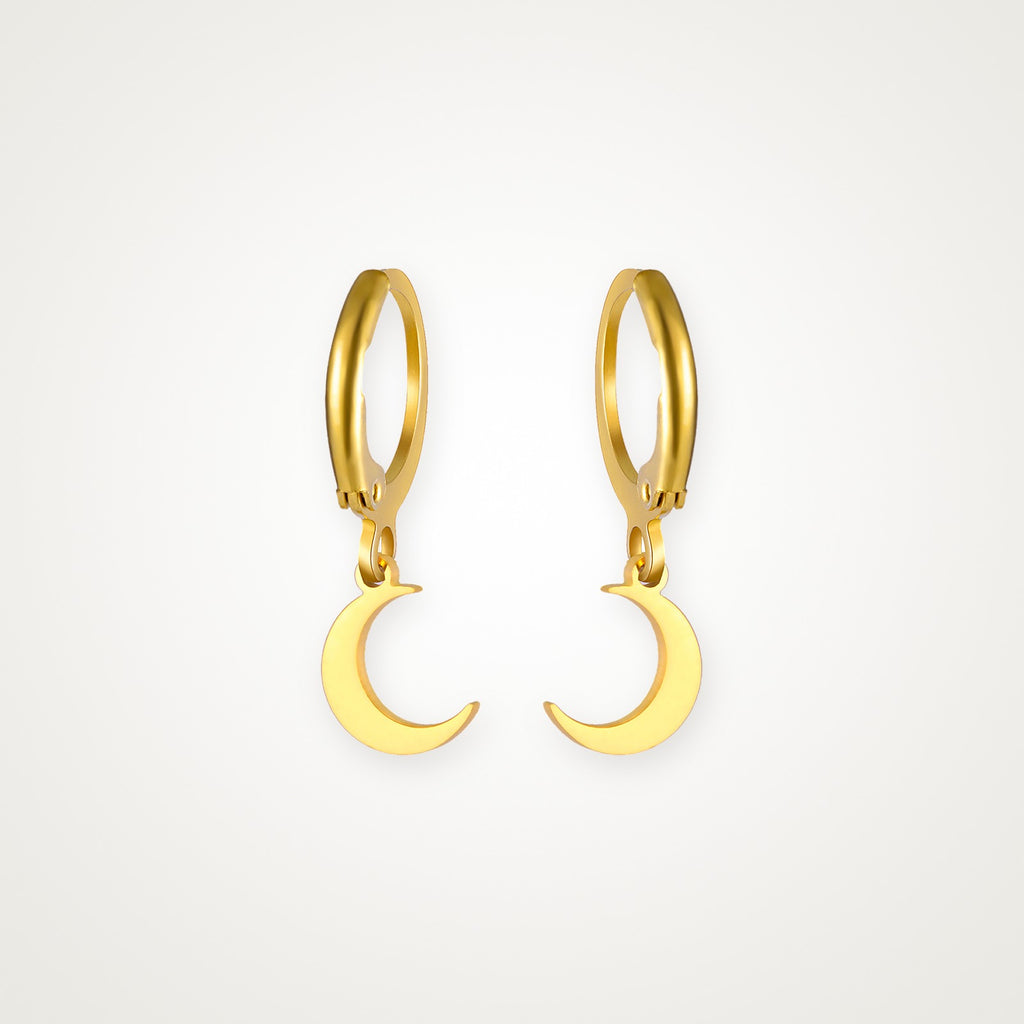 Aretes Luna dorados