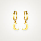 Aretes Luna dorados