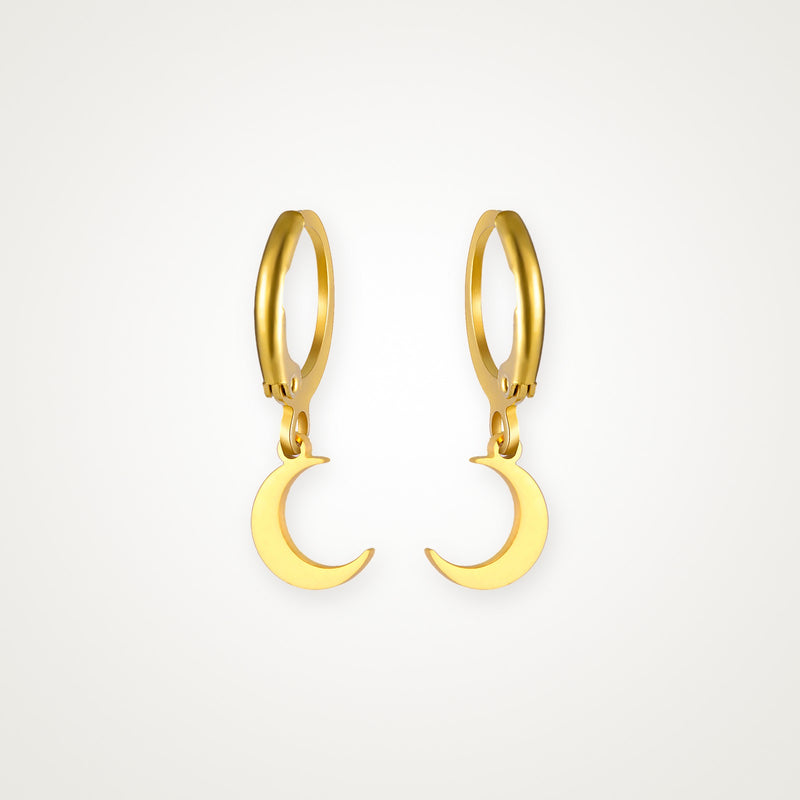 Aretes Luna dorados