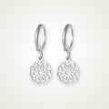 Aretes Mandala plateados