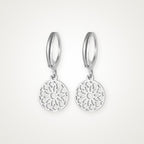 Aretes Mandala plateados