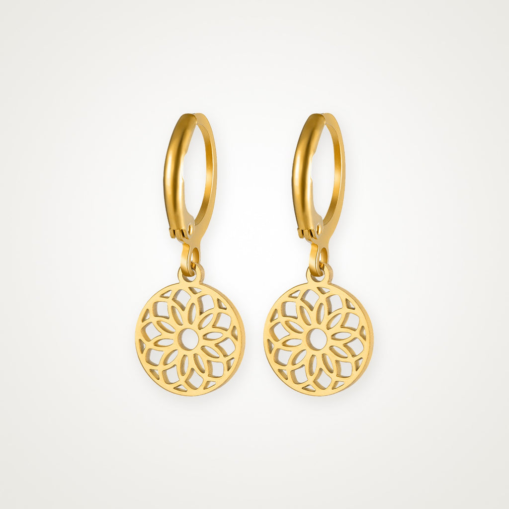 Aretes Mandala dorados