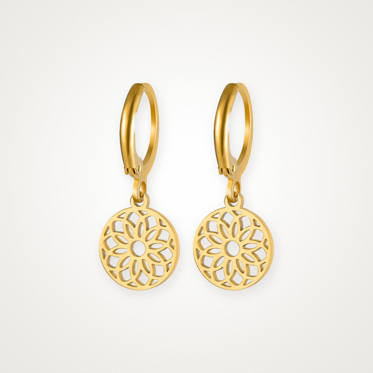 Aretes Mandala dorados