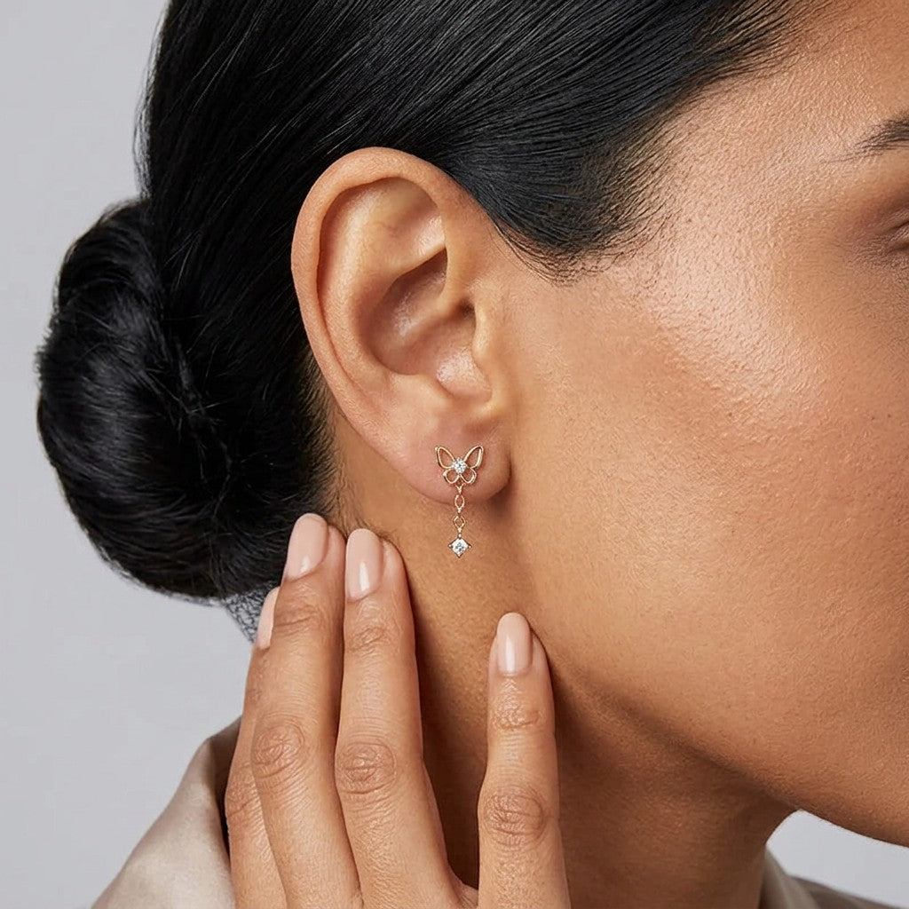Aretes Mariposa Elegante