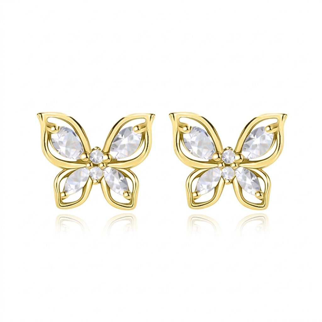 Aretes Mariposa en Cuatro Estilos