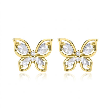 Aretes Mariposa en Cuatro Estilos