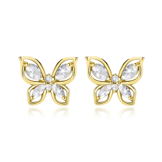 Aretes Mariposa en Cuatro Estilos