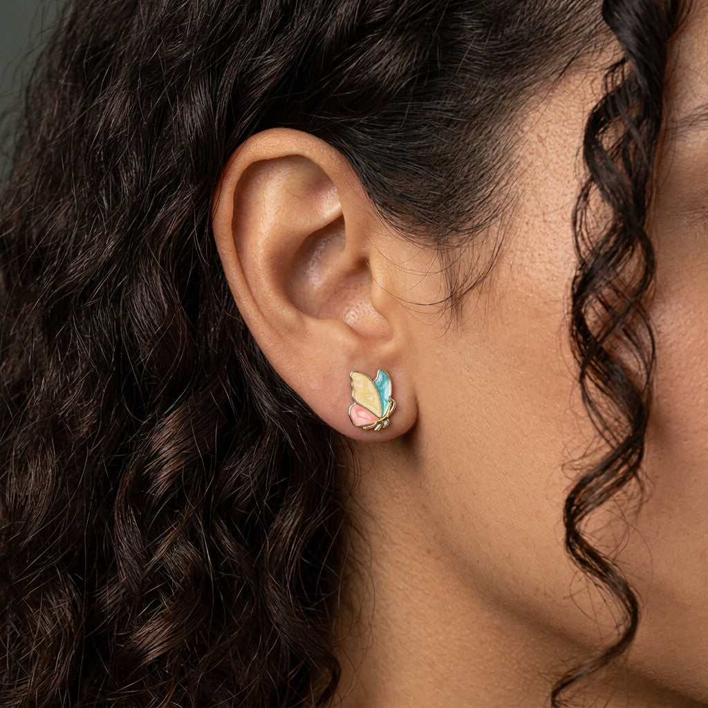 Aretes Mariposa en Tres Estilos