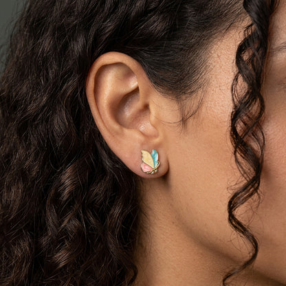 Aretes Mariposa en Tres Estilos