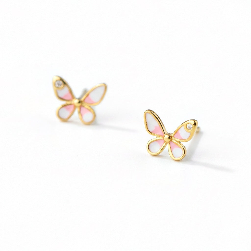 Aretes Mariposa Esmaltada