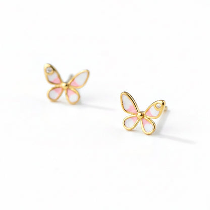 Aretes Mariposa Esmaltada