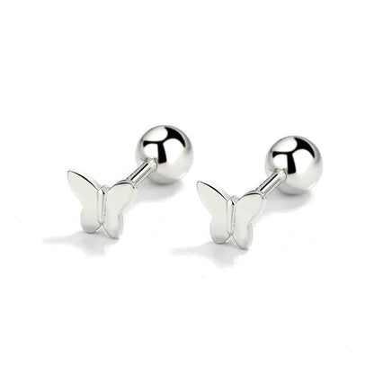 Aretes Mariposa Lisa o con Zirconias