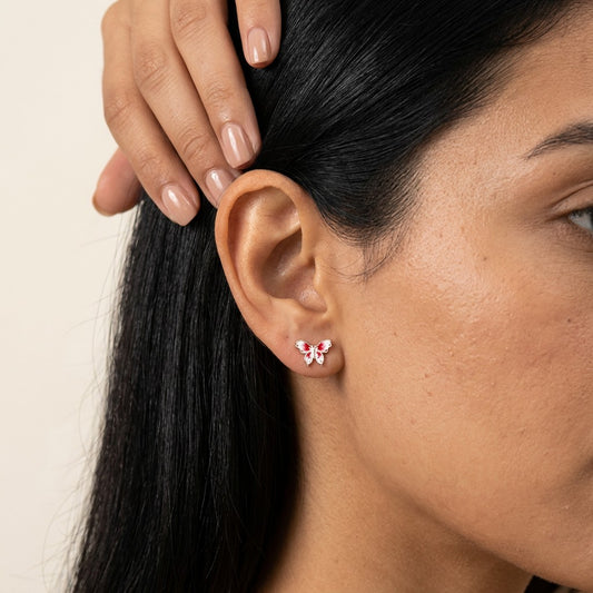 Aretes Mariposa Romántica