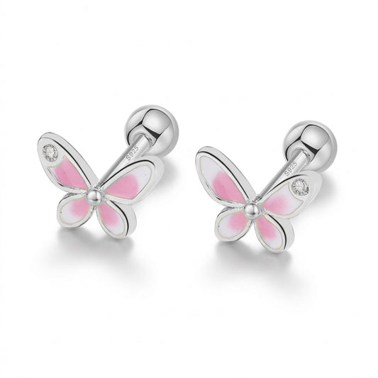 Aretes Mariposa y Osito con Rosca