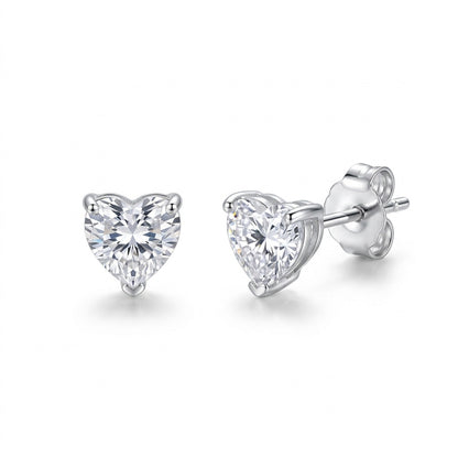 Aretes Mini Corazón Brillante