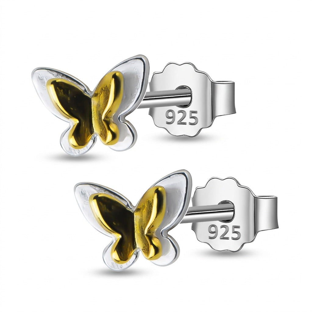 Aretes Mini Corazón Dorado