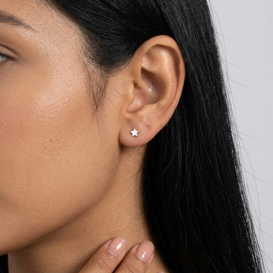 Aretes Mini Corazón o Estrella