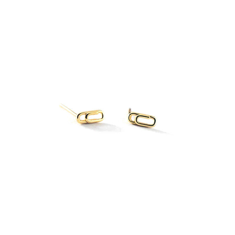 Aretes Mini Eslabón Clip
