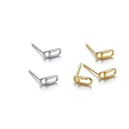 Aretes Mini Eslabón Clip