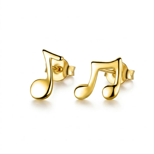 Aretes Nota Musical en Cuatro Estilos