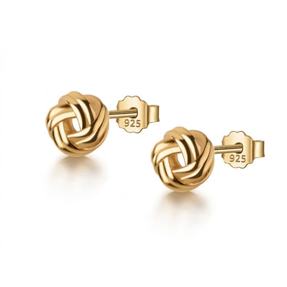 Aretes Nudo Dorado