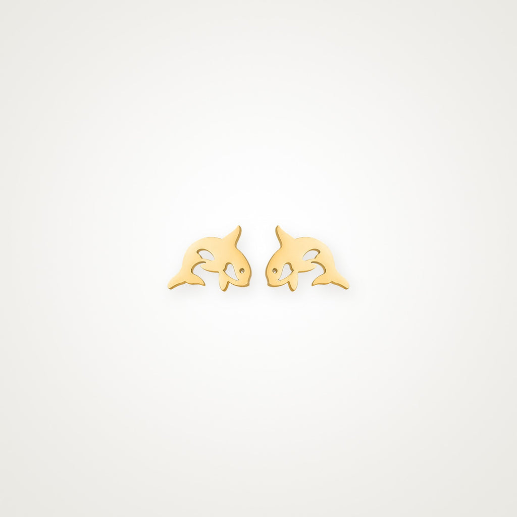 Aretes Orca dorados