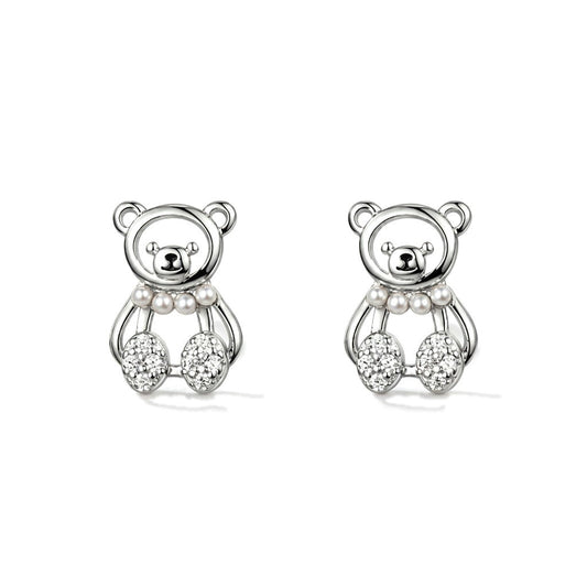 Aretes Osito con Zirconias