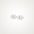 Aretes Paleta helada plateados