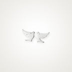 Aretes Palomitas plateados
