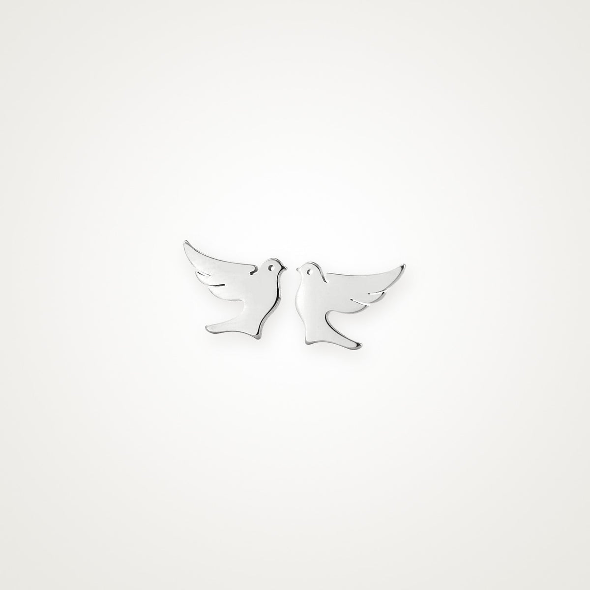 Aretes Palomitas plateados