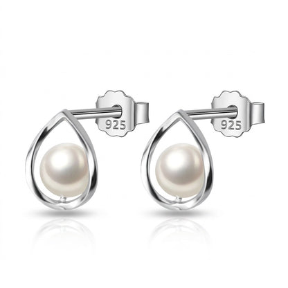 Aretes Perla en Gota