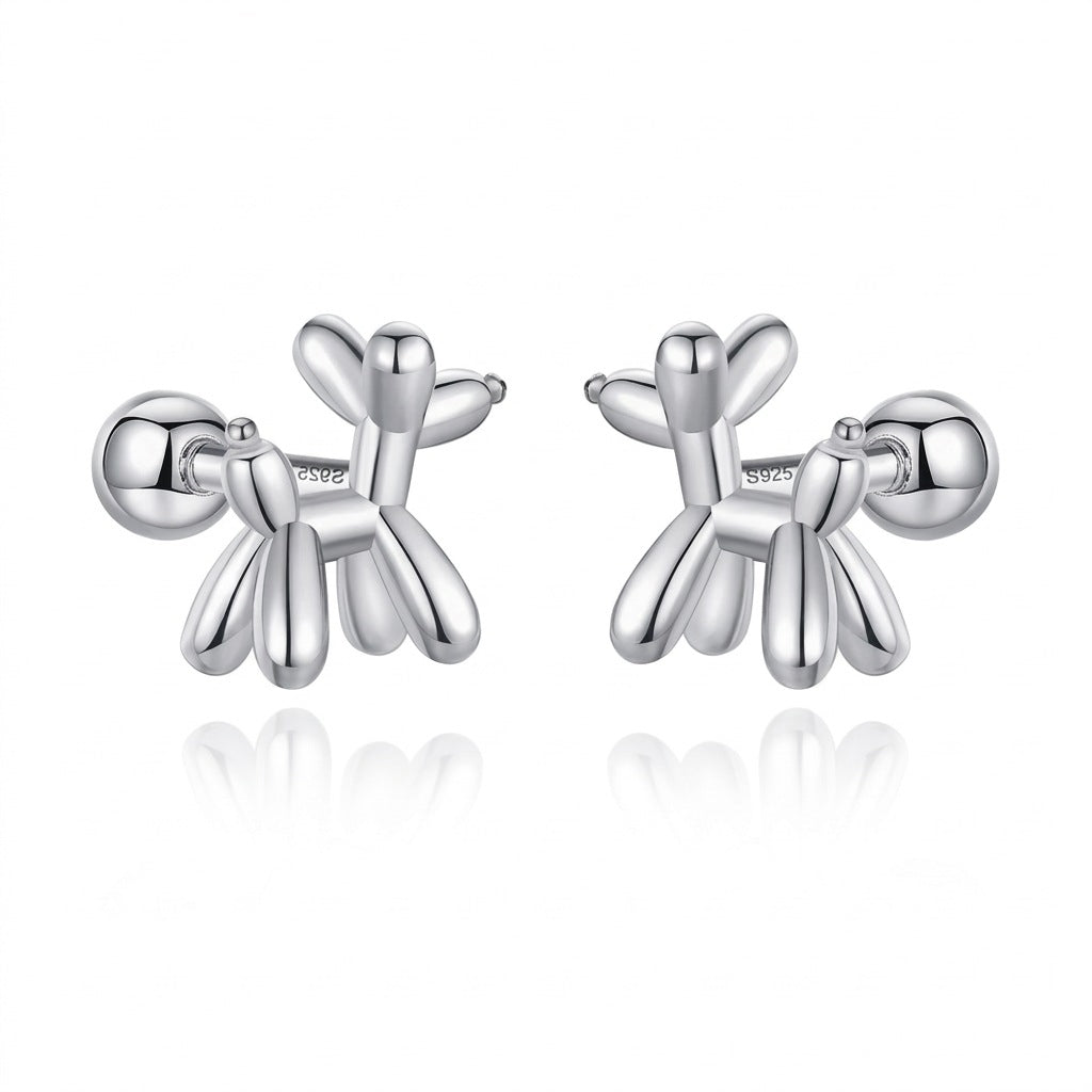 Aretes Perrito con Rosca