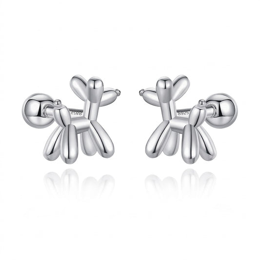 Aretes Perrito con Rosca