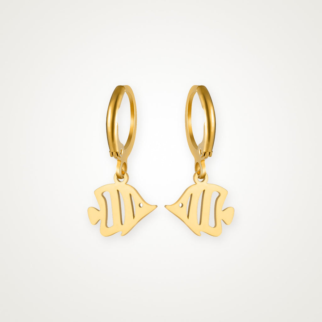 Aretes Pez tropical dorados