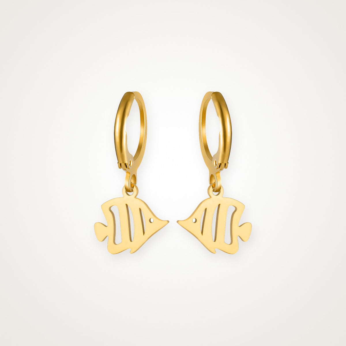 Aretes Pez tropical dorados