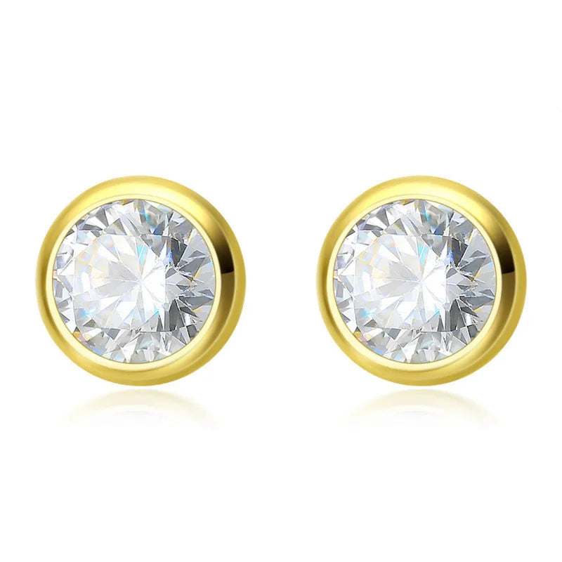 Aretes Punto de Luz con Zirconia