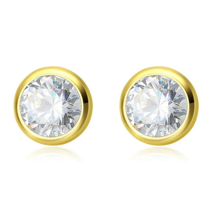 Aretes Punto de Luz con Zirconia