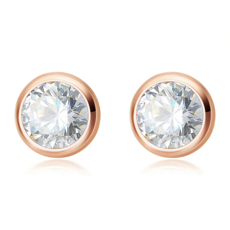 Aretes Punto de Luz con Zirconia