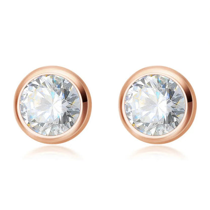 Aretes Punto de Luz con Zirconia