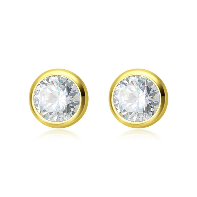 Aretes Punto de Luz con Zirconia