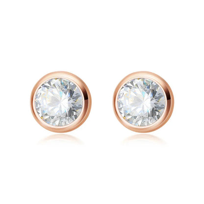 Aretes Punto de Luz con Zirconia