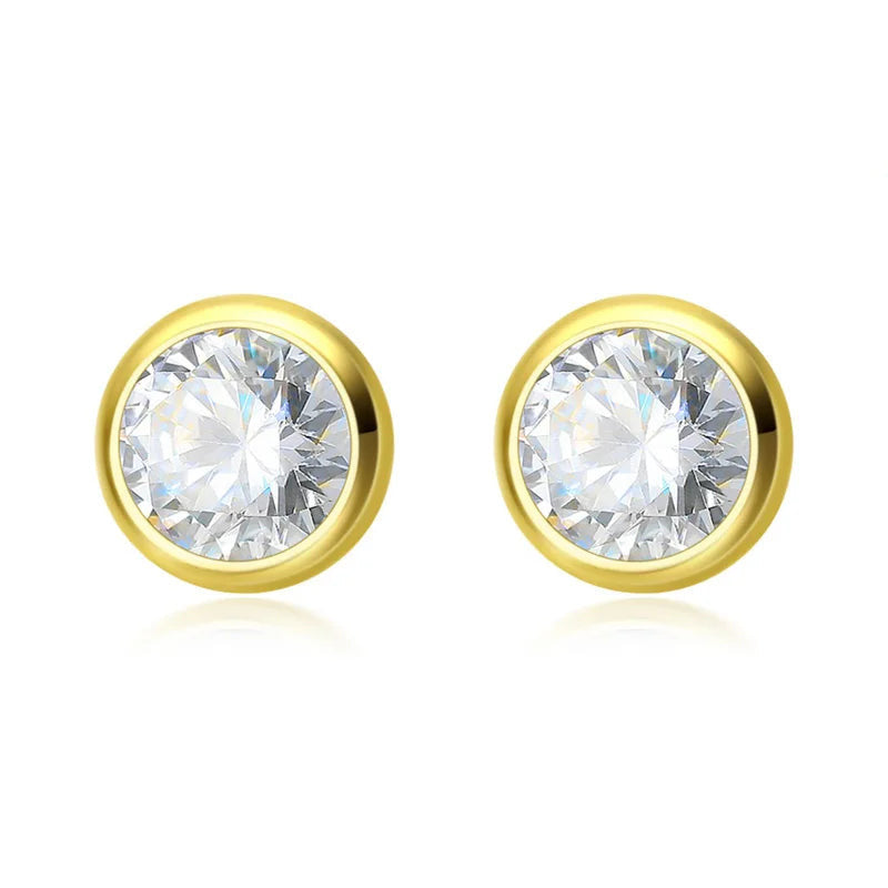 Aretes Punto de Luz con Zirconia