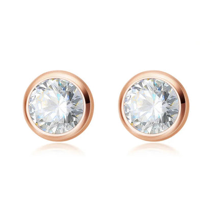 Aretes Punto de Luz con Zirconia