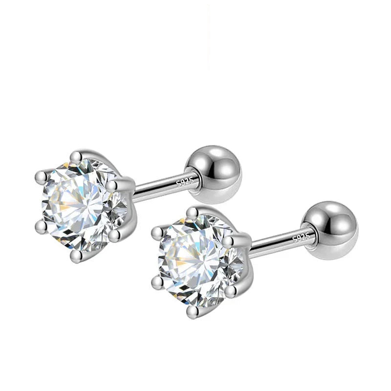 Aretes Punto de Luz de Seis Garras