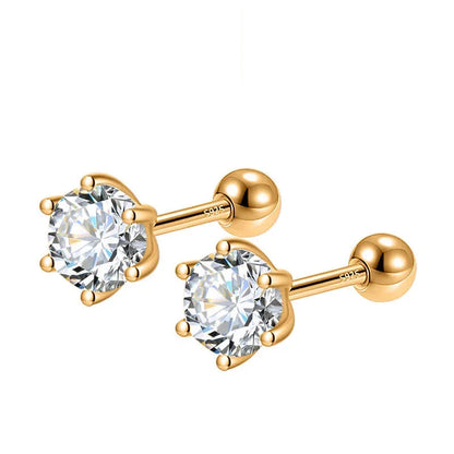 Aretes Punto de Luz de Seis Garras