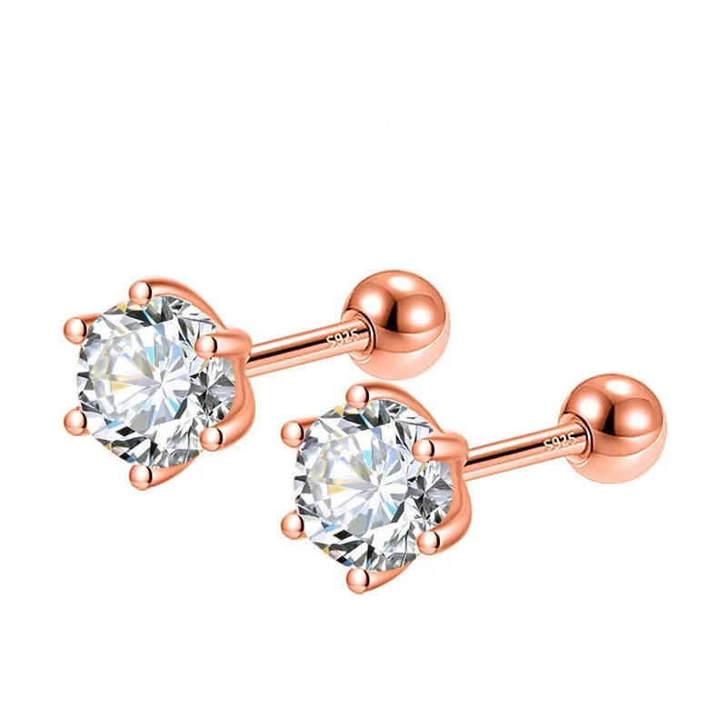 Aretes Punto de Luz de Seis Garras