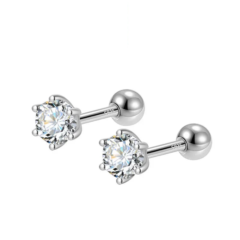 Aretes Punto de Luz de Seis Garras