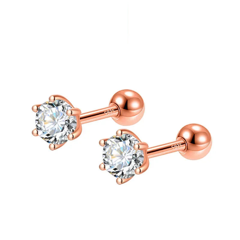 Aretes Punto de Luz de Seis Garras