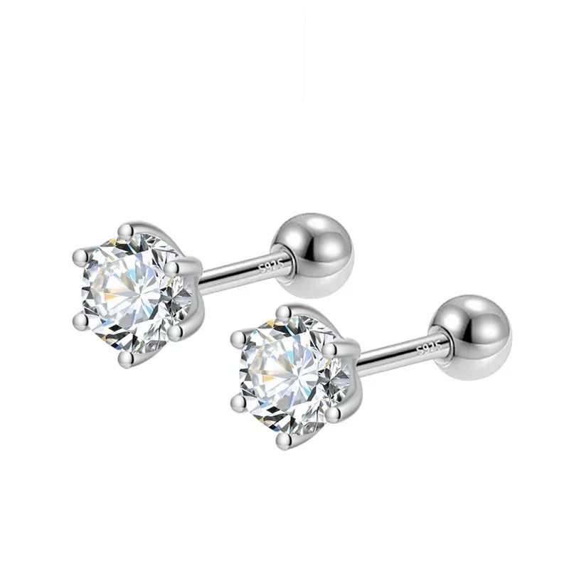 Aretes Punto de Luz de Seis Garras