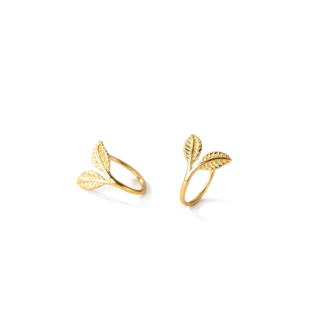 Aretes Rama con Hojas